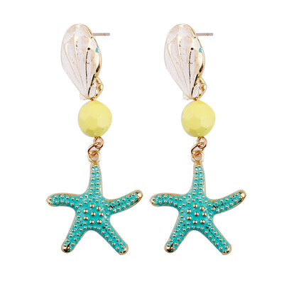 

Summer Beach Women Shell Starfish Ball Drop Dangle Stud Earrings Jewelry Gift