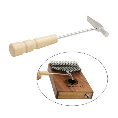 

Thumb Piano Mbira Metal Tuning Hammer with Maple Wood Handle