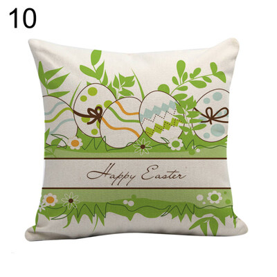 

Easter Rabbit Egg Cute Pillow Case Sofa Waist Throw Cushion Cover Bedroom Decor