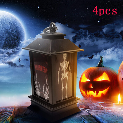

〖Follure〗Halloween LED Lighted Night Light Decorative Props Plastic Glowing Night 4PC