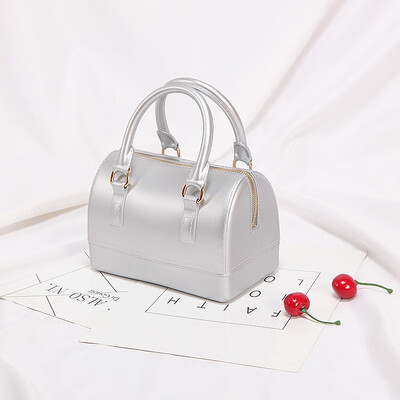 

PVC Shoulder Bag Fashion Casual Woman Handbag Summer 2019 New for Women Mini Famous Brand Designer Jelly Boston Tote Bags Candy