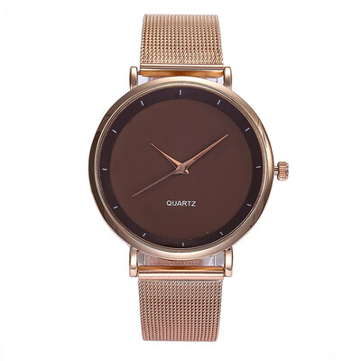 

Minimalist Watch Reloj Mujer Rose Gold Watches Women Fashion 2018 Stainless Steel Bracelet Women Watch montre femme &Ff