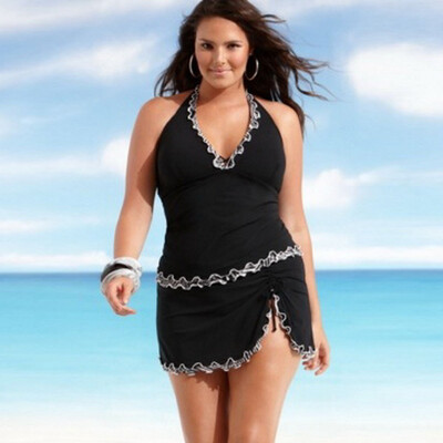 

Roseonmyhand Plus Size Women Push-up One-piece Swim Dress Swimsuit Bikini Swimwear Tankini