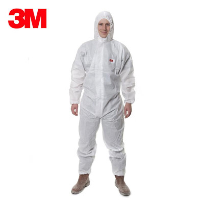 

3M 4515 Disposable Protective Coverall Breathable Hooded Protective Clothing Overall Size  White