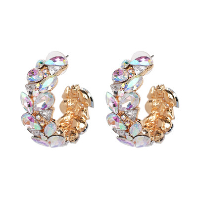 

AOTEMAN 2019 Vintage crystal statement dangle Earrings for Women Ethnic rhinestone earrings fashion za jewelry wholesale