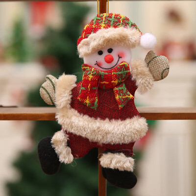 

FUNNYBUNNY Christmas Tree Accessories Christmas Doll Dancing Old Man Snowman Deer Bear Fabric Doll Hanging Gifts