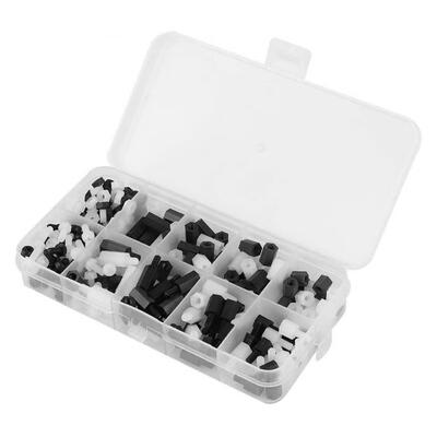 

Greensen 300pcs White & Black M3 Nylon Screws & Nuts & Spacers Set Male Female Spacers