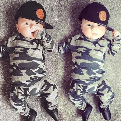 

2pcs Newborn Infant Toddler Kids Baby Boy Clothes T-shirt TopsPants Outfits Set