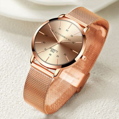 

RM Fashion Women Lady Rose Gold Bracelet Watch Analog Quartz Wrist Watches