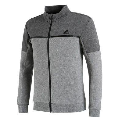 

PEAK mens fashion open chest sweater autumn&winter new casual comfortable sports jacket DF683041 in the gray ash code