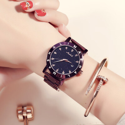 

Star watch female lazy magnet table trend waterproof section