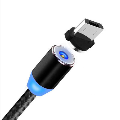 

Magnetic Adpter Cable Type-C Port LED Fast Charging Wire Cable Line Converter For Samsung Xiaomi Huawei Android Mobile Phones