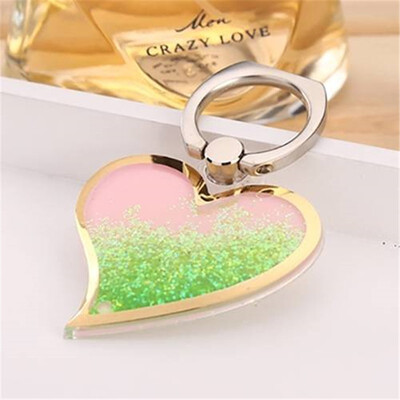 

Universal 360 Rotating Finger Ring Stand Holder for Cell Phone Love Flow Sand
