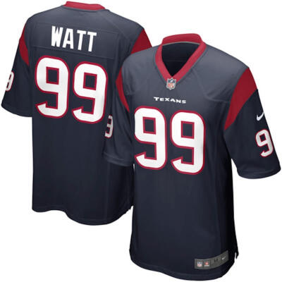 

Mens Football Jersey Houston Texans JJ Watt Navy Blue Game Jersey