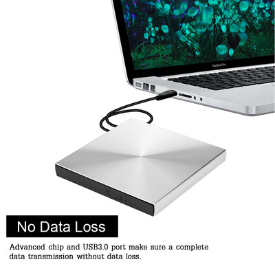 

Greensen 5Gbps Data Transmission External DVD Burner Multi-level Protection Pop-up USB 30 DVD Drive