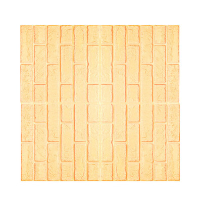 

Gobestart 3D Wall Paper Brick Stone Rustic Effect Self-adhesive Wall Sticker Home Decor