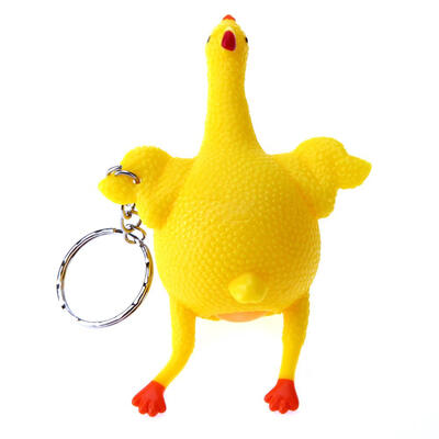 

Tricky Funny Gadgets Toys Squeeze Chicken Egg Laying Hens Stress Relief