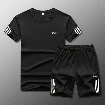 

like Adidas short sportwear summer Men Sportswear Gym Clothing Sport Suit Basketball Shirts Jogging Pants Beach Shorts Gym Fitness