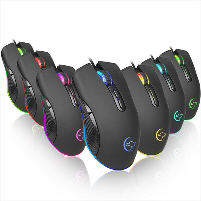 

YWYT Wired Gaming Mouse 4 Adjustable DPI 3200DPI Gaming Mice with RGB Backlit