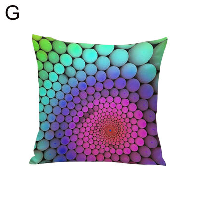 

Rainbow Abstract Pattern Square Throw Pillow Case Cushion Cover Sofa Bed Decor