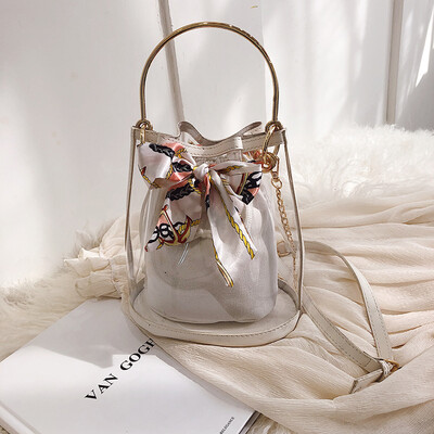 

Summer transparent small bag handbag 2019 new wave Korean version of the wild portable Messenger bag fashion diagonal jelly package