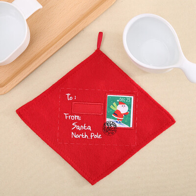 

Gobestart 1Pc Christmas Envelope Shape Cup Cushion Holder Drink Placemat Mat Pretty