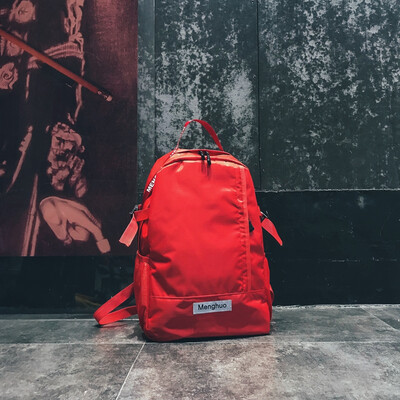 

Schoolbag female Korean version of campus double shoulder bag 100 college students large capacity male ins ancient sense girl back