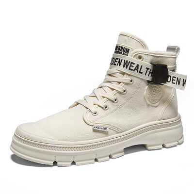 

2019 new mens shoes Martin boots summer breathable mens canvas boots desert boots tide high shoes mens boots