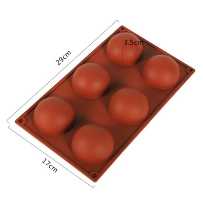 

61524 Holes Hemisphere Shape Silicone Chocolate Candy Mold Food Grade Baking Accessories Bakeware Kitchen Gadgets