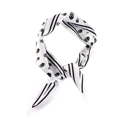 

Fashion Women Floral Print Scarf Handle Bag Ribbon Casual Collar Scarves