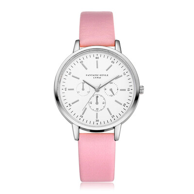 

Business Womens Watches Scale Disc Ladies Quartz Wristwatch Minimalism Leather Strap Featured Clock Fashion Zegarki Damskie