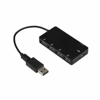 

4 Port Power Micro USB Host OTG Hub Power Charging Adapter Cable for Samsung HTC