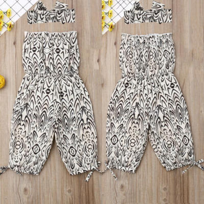 

Kids Baby Girls Leopard Romper Cotton Bodysuit Jumpsuit Headband Outfits Summer