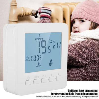 

Greensen Programmable Thermostat Digital LCD Display Smart Temperature Controller 5A