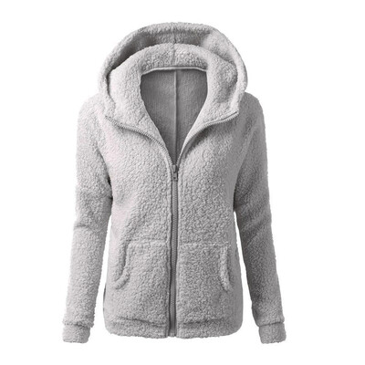 

Womens Thicken Fleece Warm Winter Coat Hooded Parka Overcoat Jacket Outwear