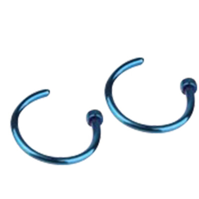 

10PcsSet Small Thin Surgical Steel Open Nose Ring Hoop Piercing Stud