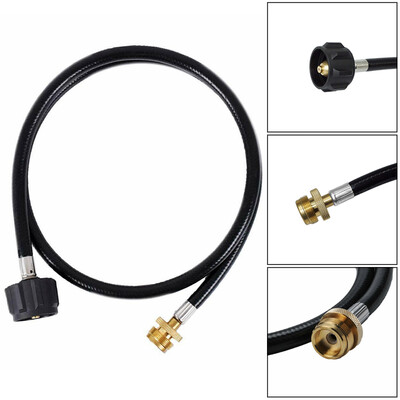 

Propane 4 Ft Extension Gas Hose Cord Adapter Connects LP Tank To Gas BBQ Grill