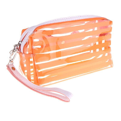 

Jelly Cosmetic Bag Make Up Translucent Bath Sunbag Candy Color Purple