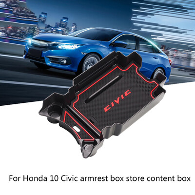 

Replacement For Honda Civic 10th Gen 2016-2018 Armrest Box Organizer Tray Phone Coins Wallet Storage Box Pallet Insert