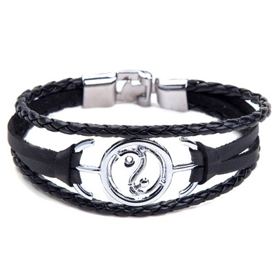 

2019 Vintage Jewelry Buckle Multi-Woven Braided Leather Bracelet MenS And WomenS Universal Bracelet