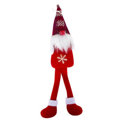 

Tailored Handmade Santa Cloth Doll Birthday Present For Home Christmas Holiday Decoration