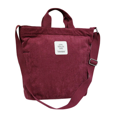 

Casual Women Solid Color Large Capacity Crossbody Shoulder Bag Shopping Tote