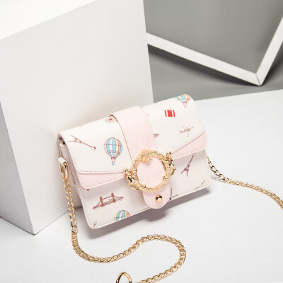 

Summer Chain Little Girl Up-trend Korean Edition Single Shoulder Inclined Bag ins Over-fire Fashion Baitao Inclined Span