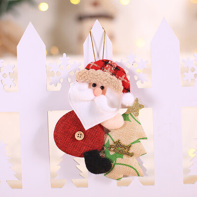 

Gobestart Christmas Ornaments Gift Santa Claus Snowman Rein deer Toy Hang Decorations