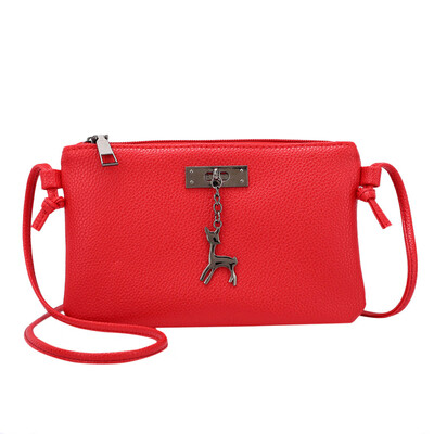 

Women Small Crossbody Bag Girls Fashion Shoulder Bags With Deer Toy PU Leather Casual Messenger Bag Coin Bags T20