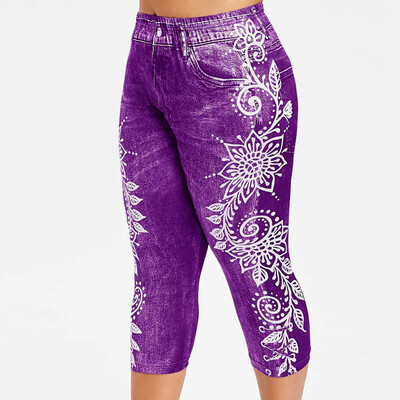 

Tailored Women Printed Yoga Fitness Leggings Running Gym Stretch Sports Pants Trousers