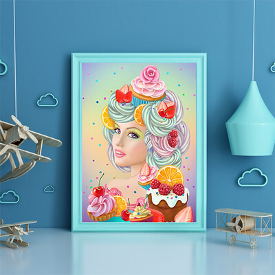 

Gobestart DIY Full Diamond Cartoon Painting Special Diamond Shaped Rhinestone Embroidery