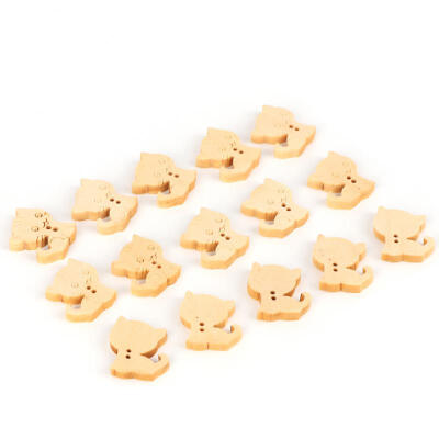 

Greensen 50pcs Cute Little Cats Wooden Buttons for DIY Crafting Sewing Decoration Accessories