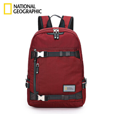 

National Geographic National Geographic Large Capacity Backpack Female Business Casual Nylon Book Bag Travel Backpack Waterproof Computer Bag 156 Inch Khaki