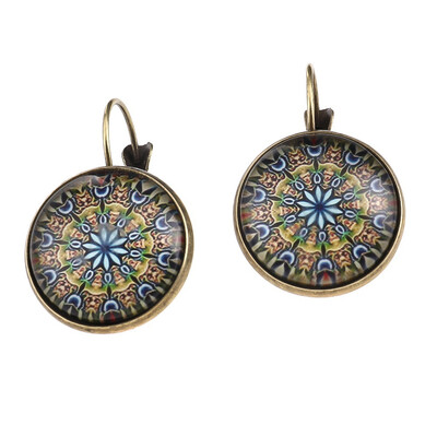 

Bohemia Style Earrings Fashion Retro Vintage Gem Time Earrings Creative Silver Antique Bronze Henna Jewelry